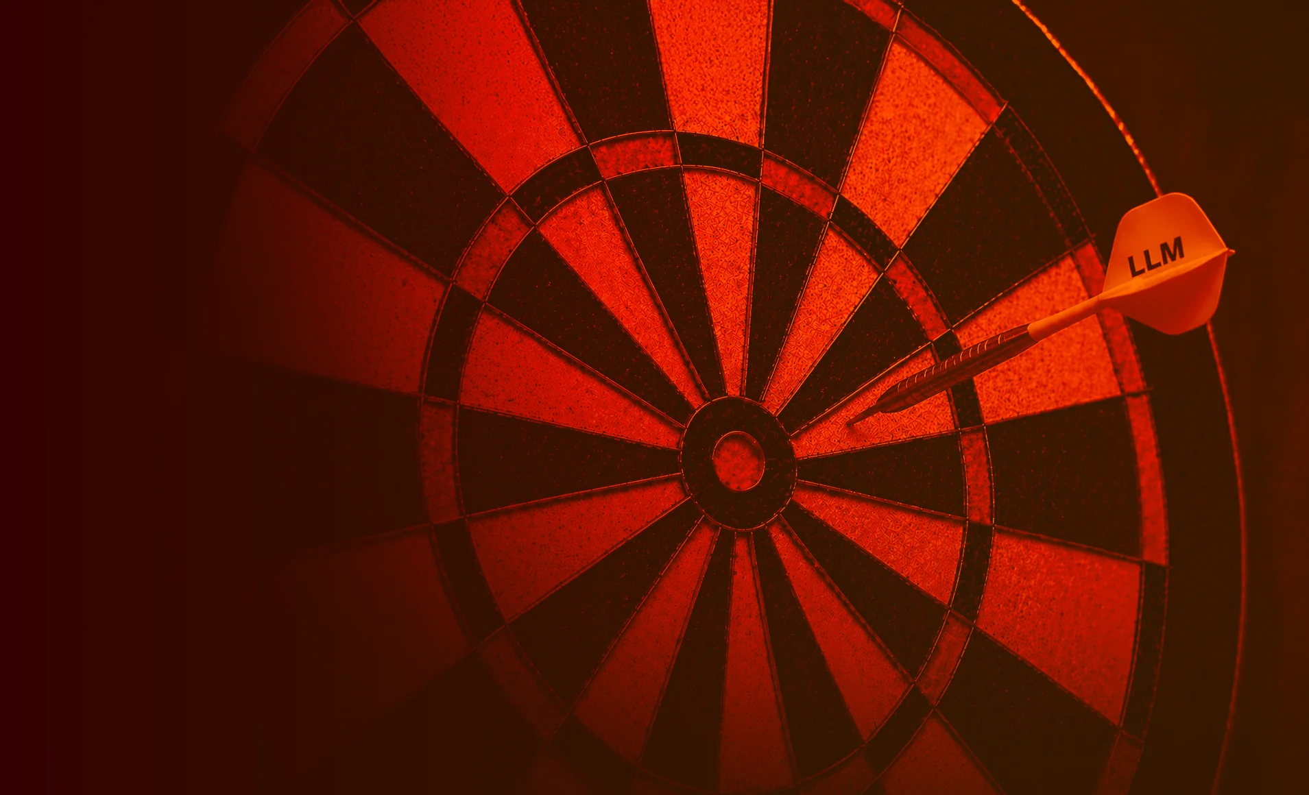Dart missing the bullseye, illustrating how general-purpose LLMs miss the mark on compliance